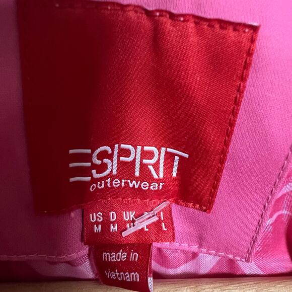 Vintage Esprit Women's Solid Pink Knee-Length Coat Size Medium - Picture 12 of 12